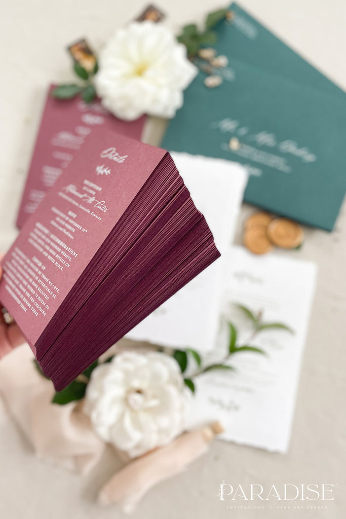 Aurelia Handmade Paper Wedding Invitation Sets