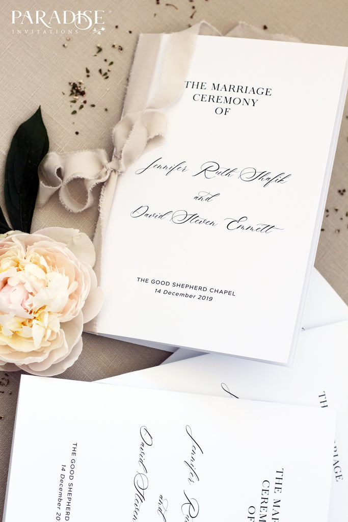 Royale Elegant Wedding Program