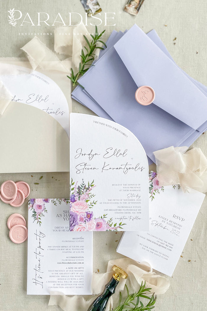 Renee Half Arch Wedding Invitations