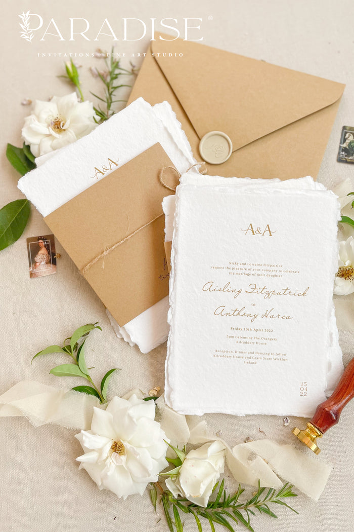 Celesse Handmade Paper Wedding Invitation Sets