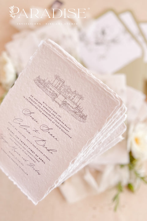 Bring the warmth of the tropics to your special day with our handmade palm tree wedding invitations, designed for couples who dream of a sun-kissed, seaside celebration. Each invitation is crafted by hand and features an elegant palm tree motif - symbolizing peace, paradise, and everlasting love. Perfect for beach weddings, destination ceremonies, tropical resorts, or coastal celebrations, these invitations blend luxury materials with organic, nature-inspired artistry for a timeless and sophisticated look.