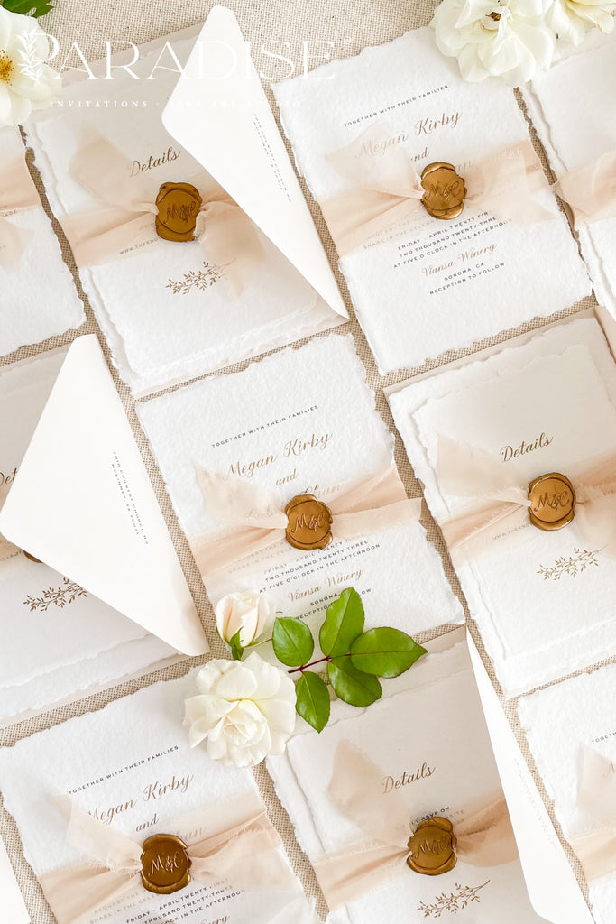 Jaquelin Handmade Paper Wedding Invitation Sets