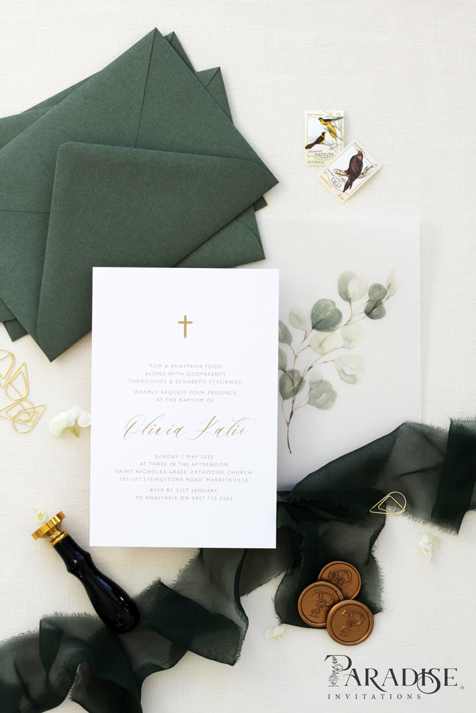 Eulalie Greenery Christian Invitation