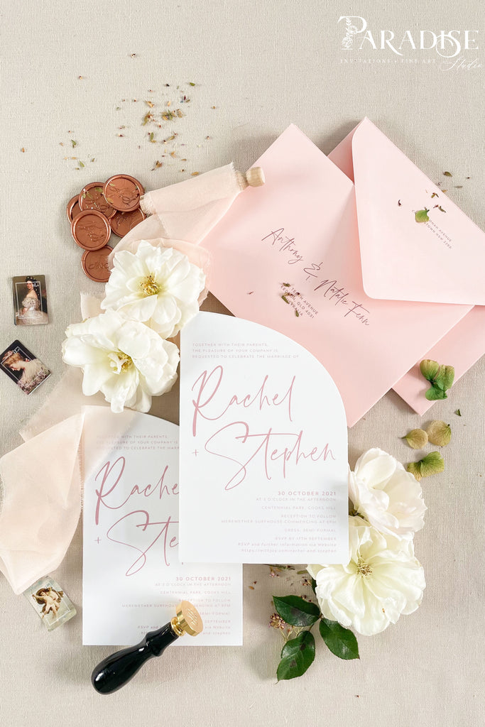 Brooke Half Arch Wedding Invitation Sets