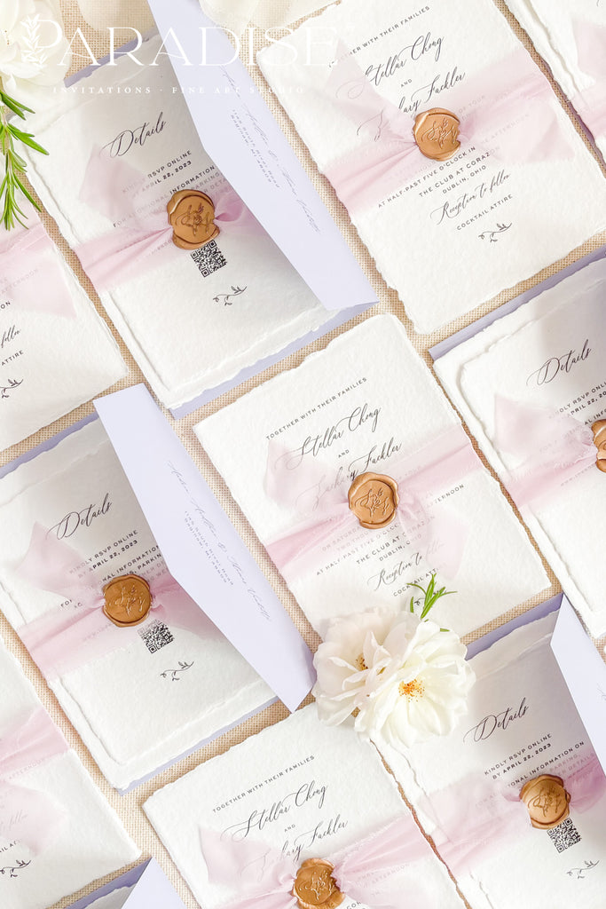 Camilla Handmade Paper Wedding Invitation Sets