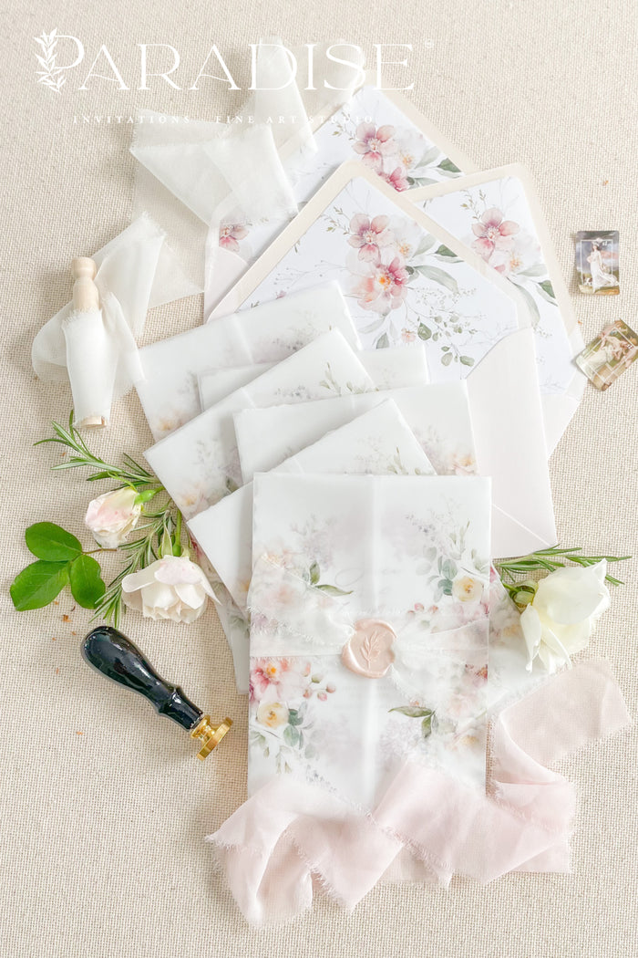 Clairese Handmade Paper Wedding Invitation Sets