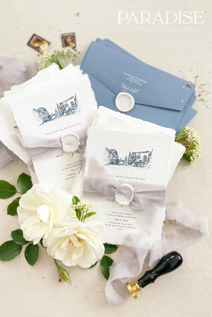 Georgia Handmade Paper Wedding Invitation Sets