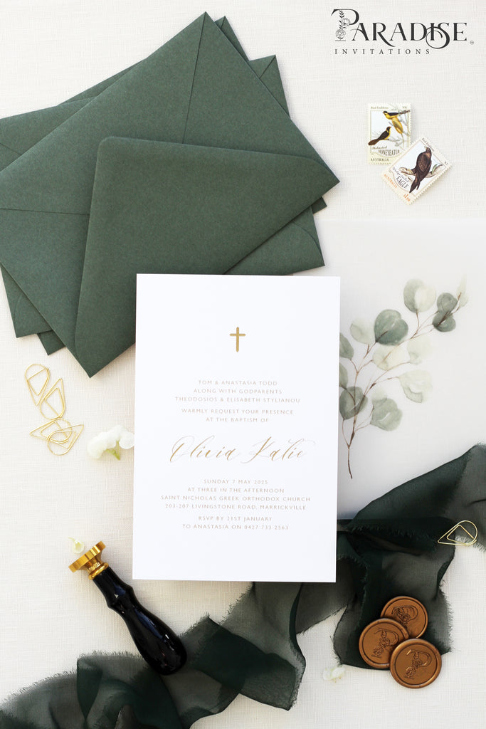 Eulalie Greenery Christian Invitation