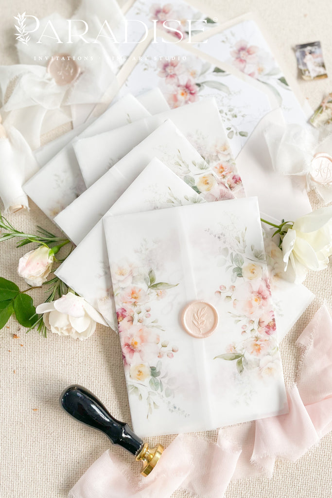 Clairese Handmade Paper Wedding Invitation Sets