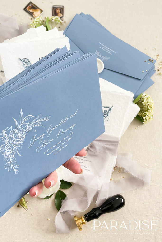 Georgia Handmade Paper Wedding Invitation Sets