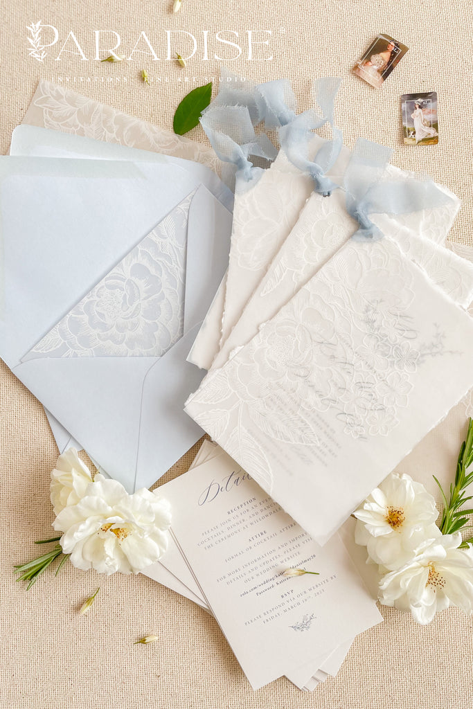 Floriane Handmade Paper Wedding Invitation Sets