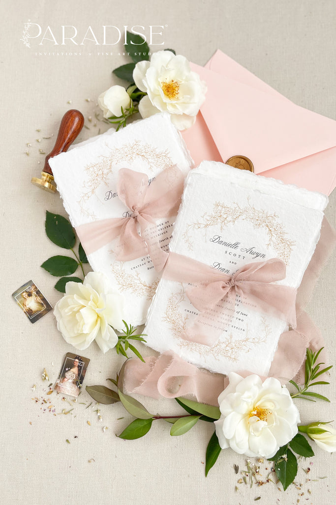 Samara Handmade Paper Wedding Invitation Sets