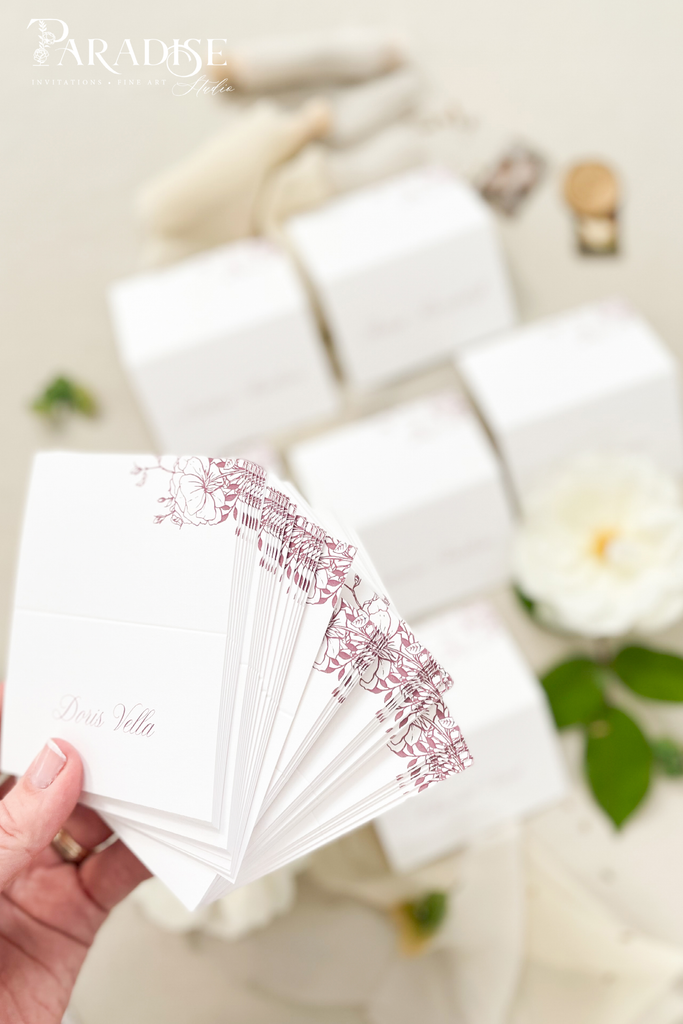 Silvia Calligraphy Place Cards