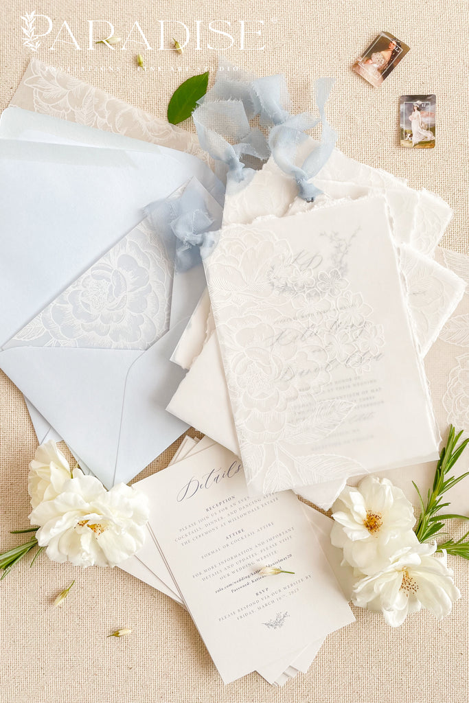 Floriane Handmade Paper Wedding Invitation Sets