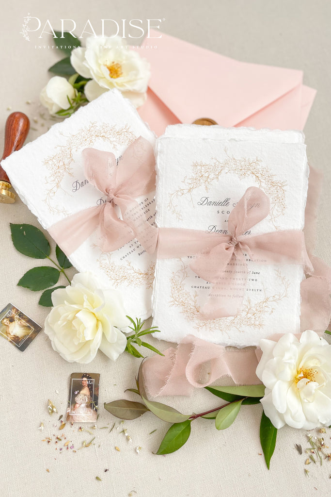 Samara Handmade Paper Wedding Invitation Sets