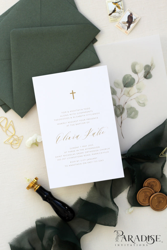 Eulalie Greenery Christian Invitation