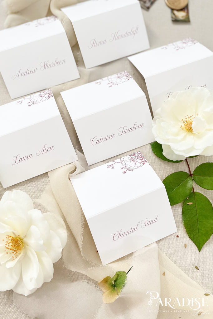 Silvia Calligraphy Place Cards