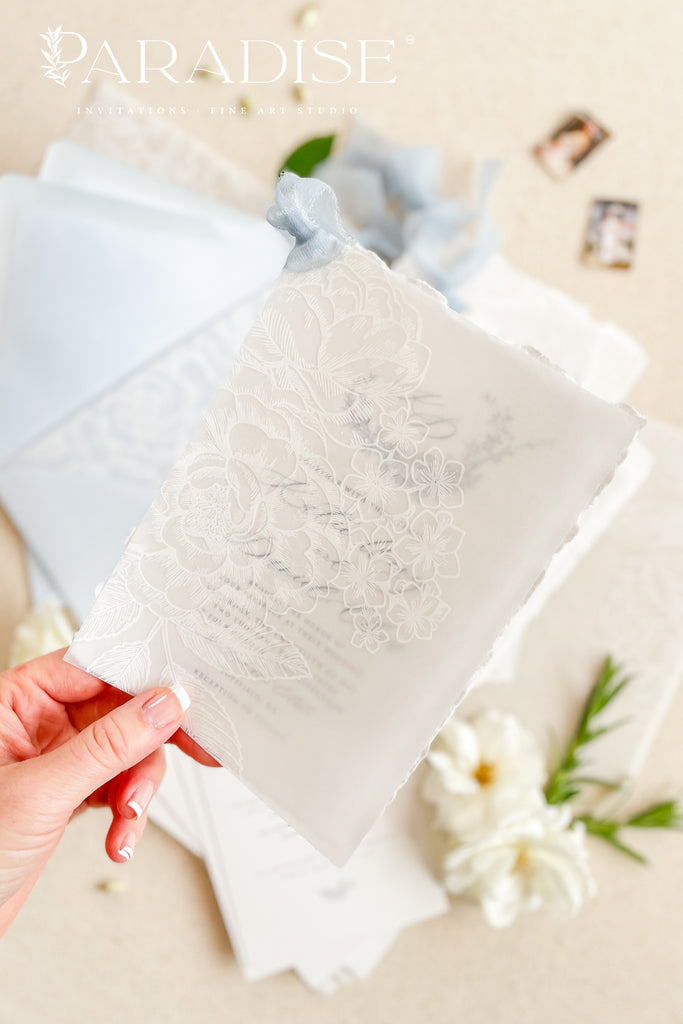 Floriane Handmade Paper Wedding Invitation Sets