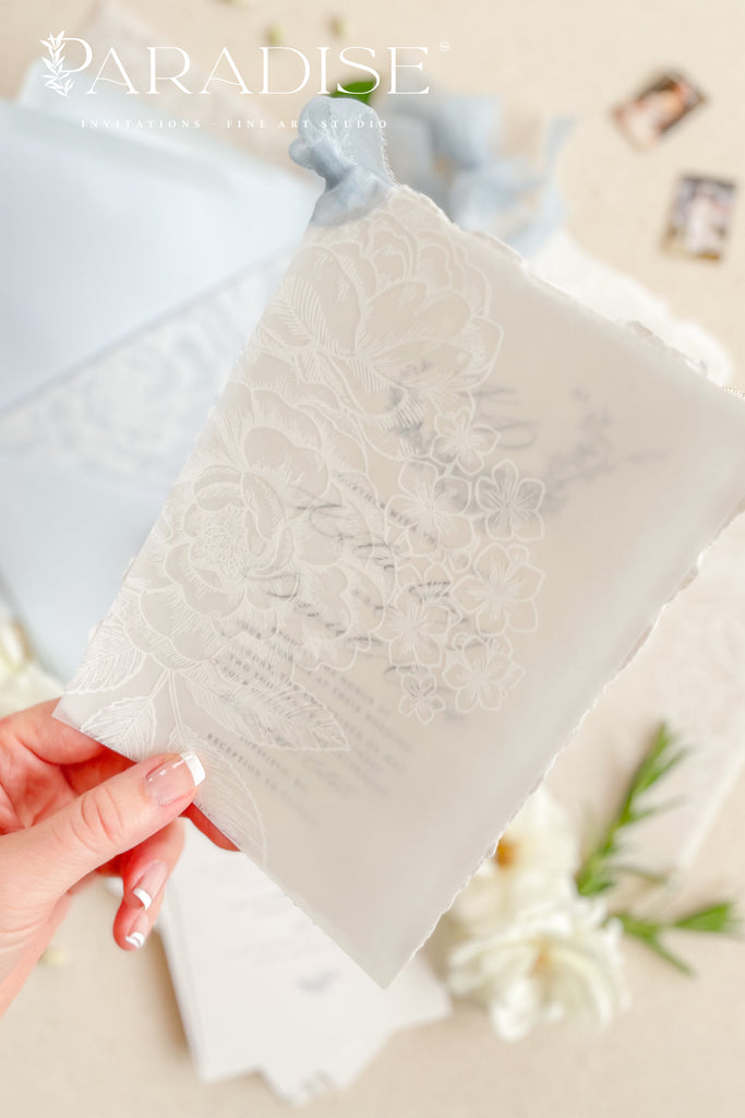 Floriane Handmade Paper Wedding Invitation Sets