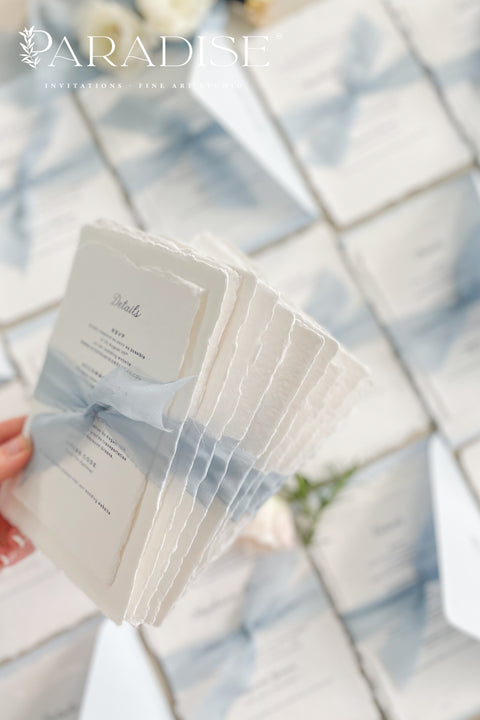 Suzette Handmade Paper Wedding Invitation Sets