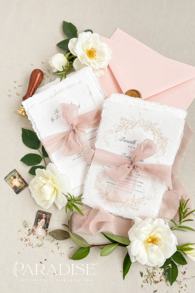 Samara Handmade Paper Wedding Invitation Sets