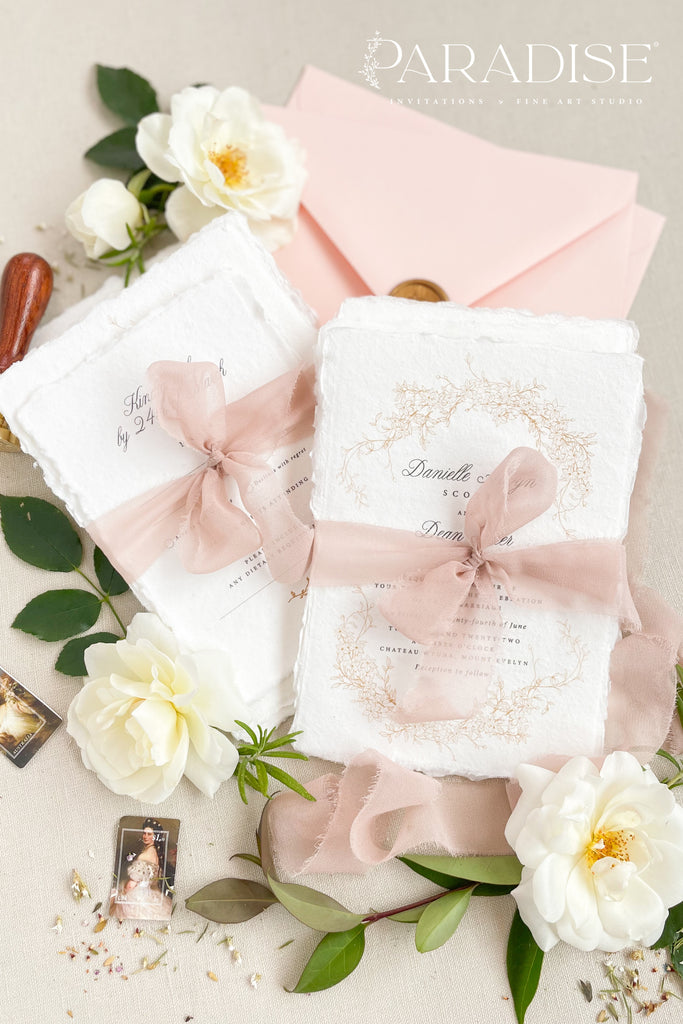 Samara Handmade Paper Wedding Invitation Sets