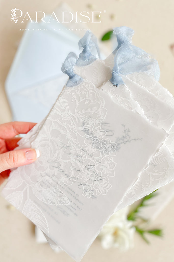 Floriane Handmade Paper Wedding Invitation Sets