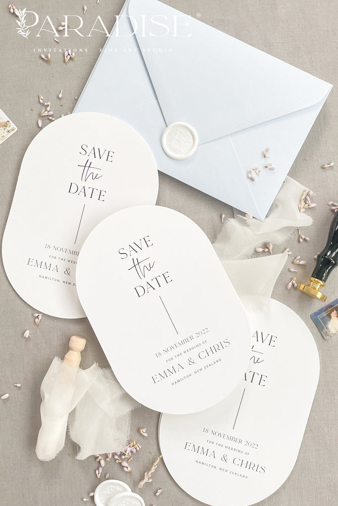 Abigaelle Modern Save the Date Cards