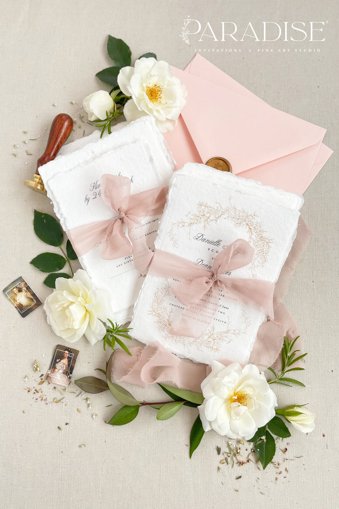 Samara Handmade Paper Wedding Invitation Sets