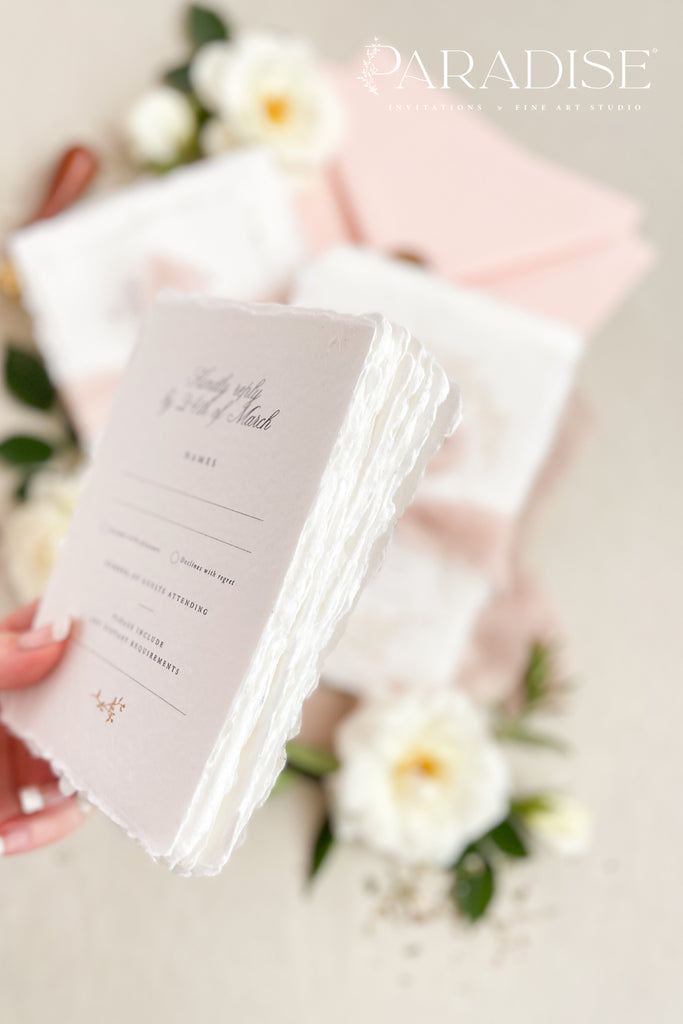 Samara Handmade Paper Wedding Invitation Sets