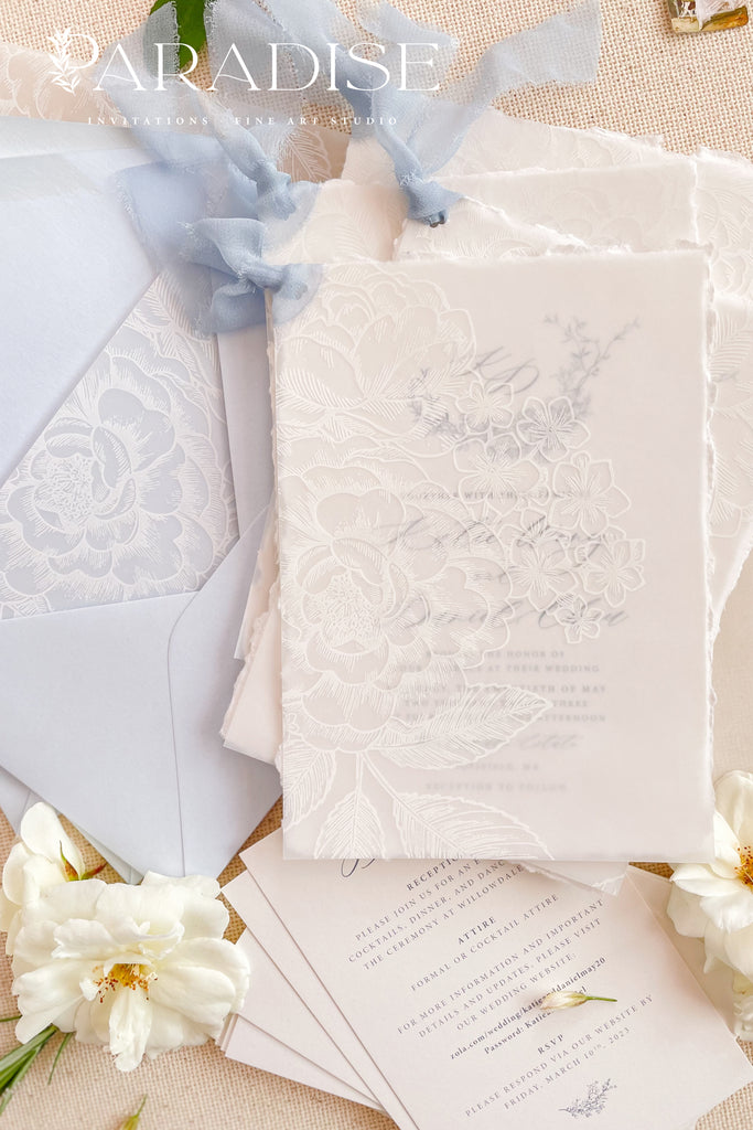 Floriane Handmade Paper Wedding Invitation Sets