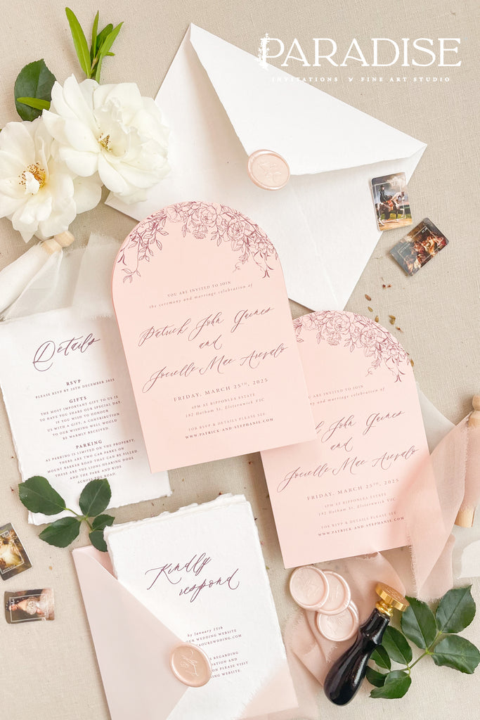 Andrea Arch Wedding Invitation Sets