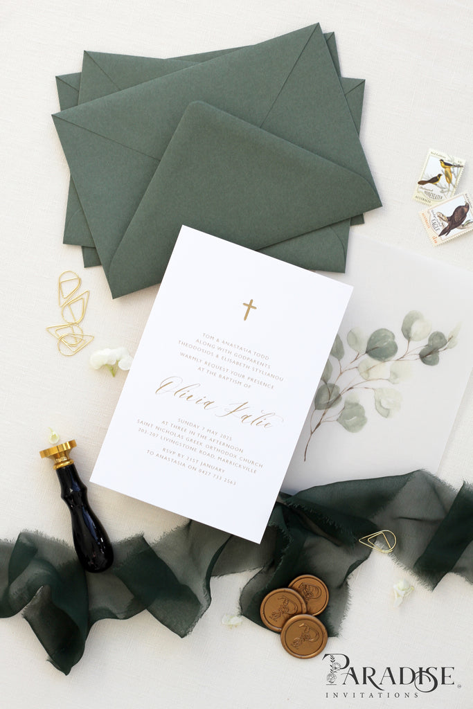 Eulalie Greenery Christian Invitation