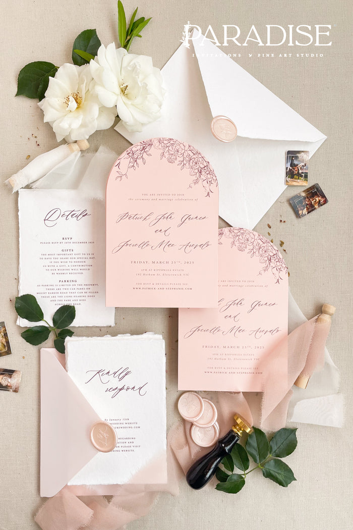 Andrea Arch Wedding Invitation Sets