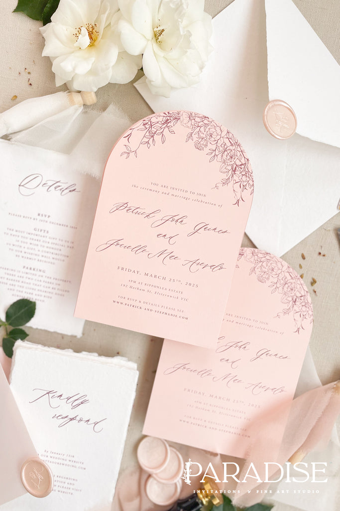 Andrea Arch Wedding Invitation Sets