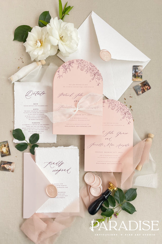 Andrea Arch Wedding Invitation Sets