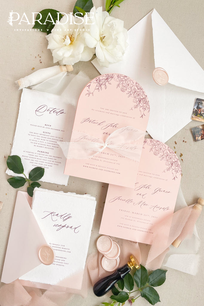 Andrea Arch Wedding Invitation Sets