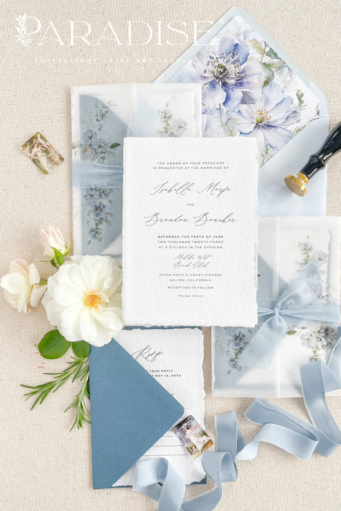 Diamanta Handmade Paper Wedding Invitation Sets