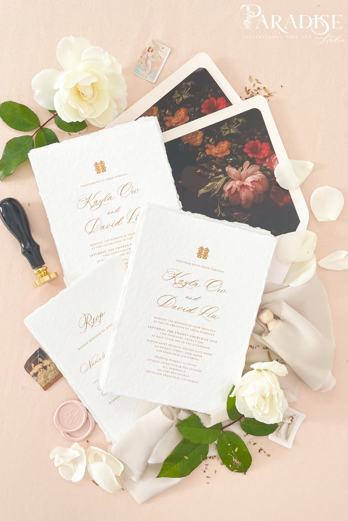 Preciosa Handmade Paper Wedding Invitation Sets