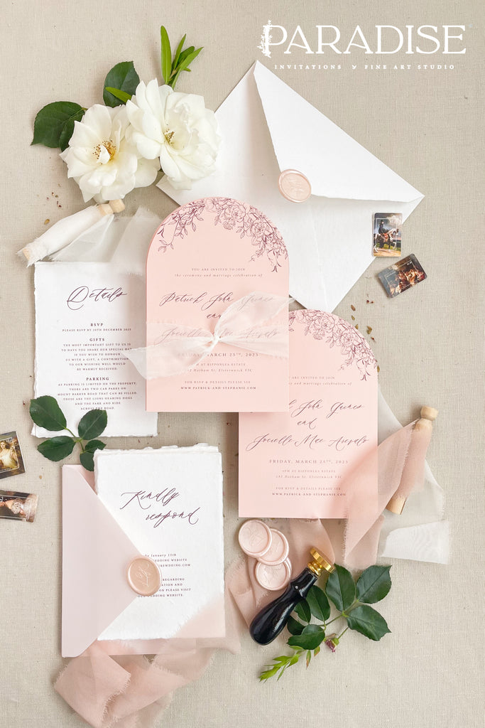 Andrea Arch Wedding Invitation Sets