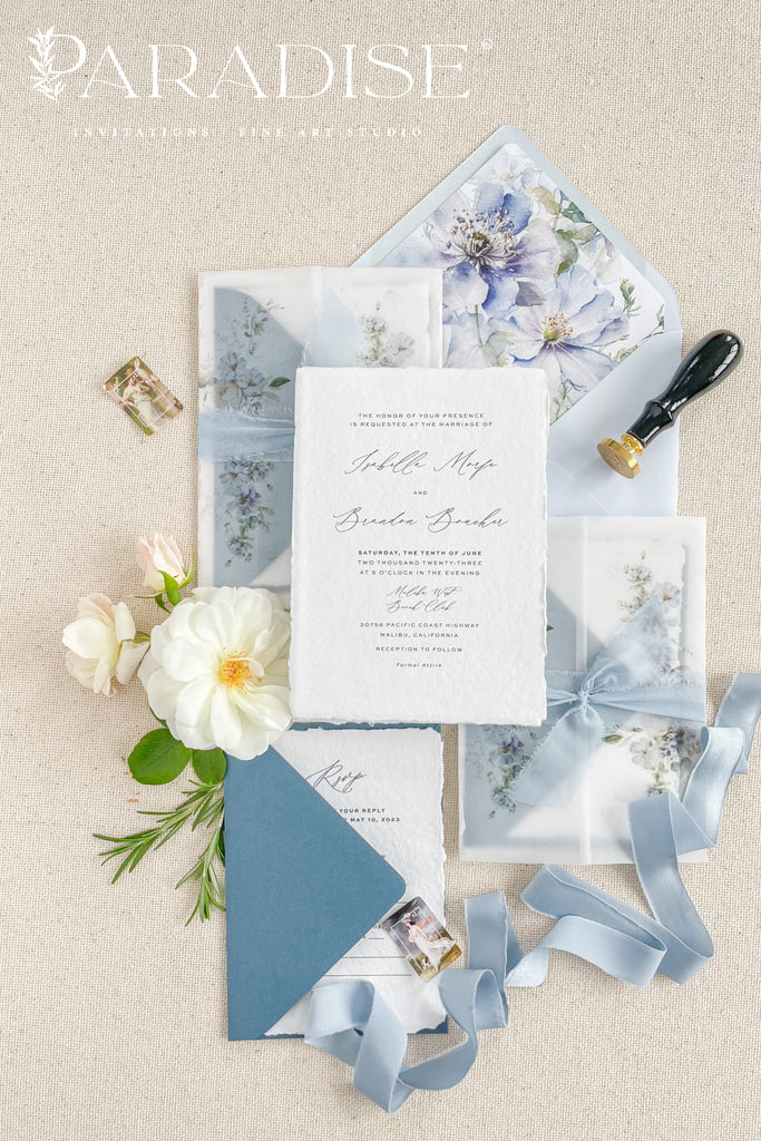 Diamanta Handmade Paper Wedding Invitation Sets