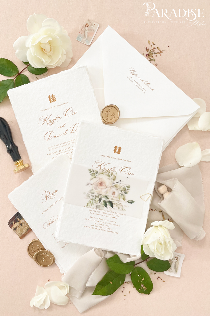 Preciosa Handmade Paper Wedding Invitation Sets