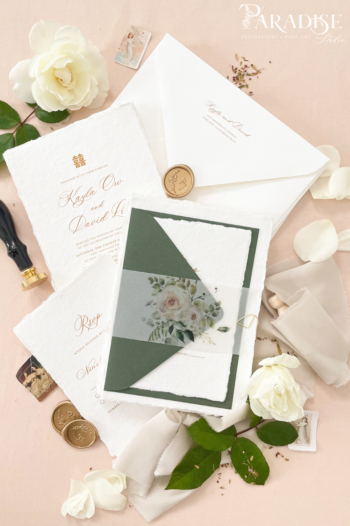 Preciosa Handmade Paper Wedding Invitation Sets