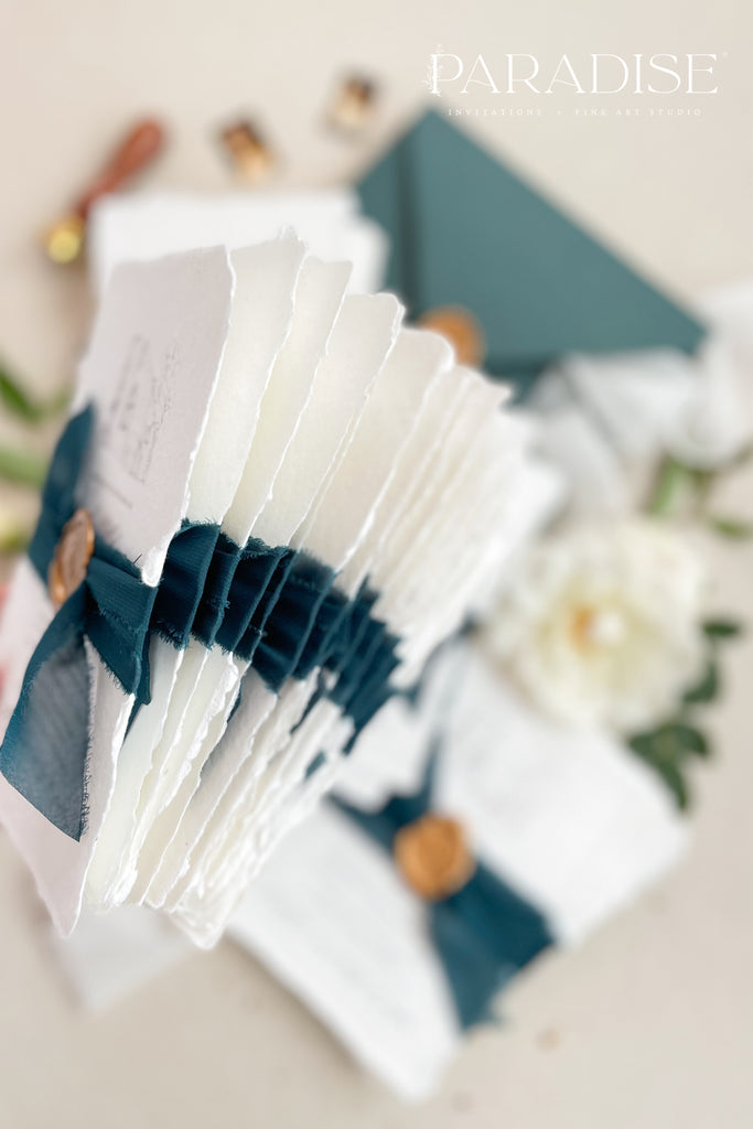 Alivia Handmade Paper Wedding Invitation Sets