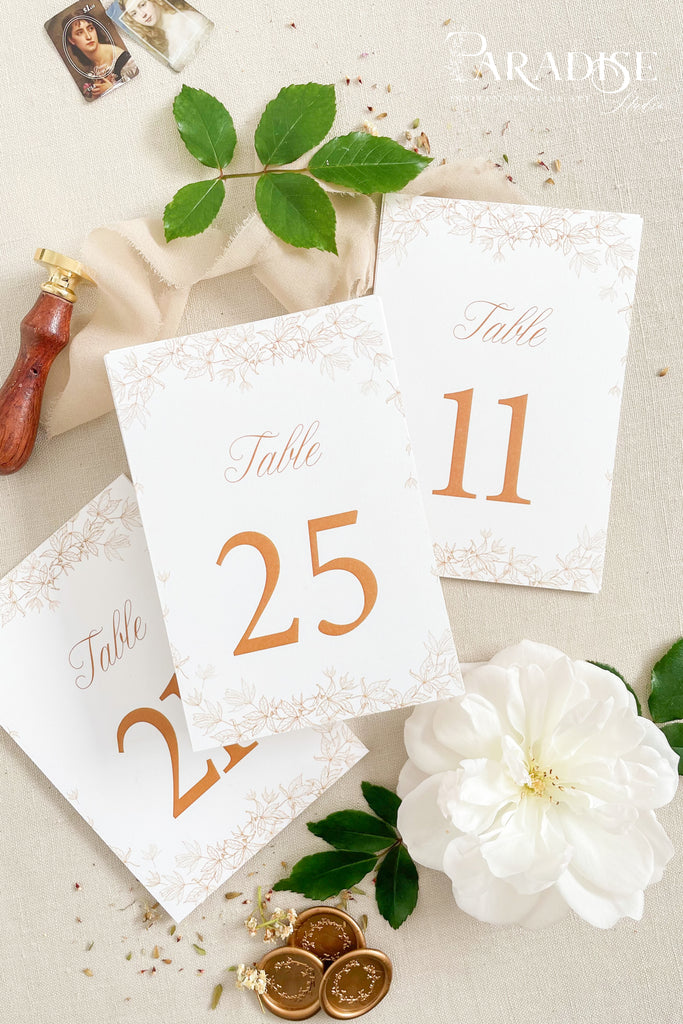 Saoirse Floral Table Numbers