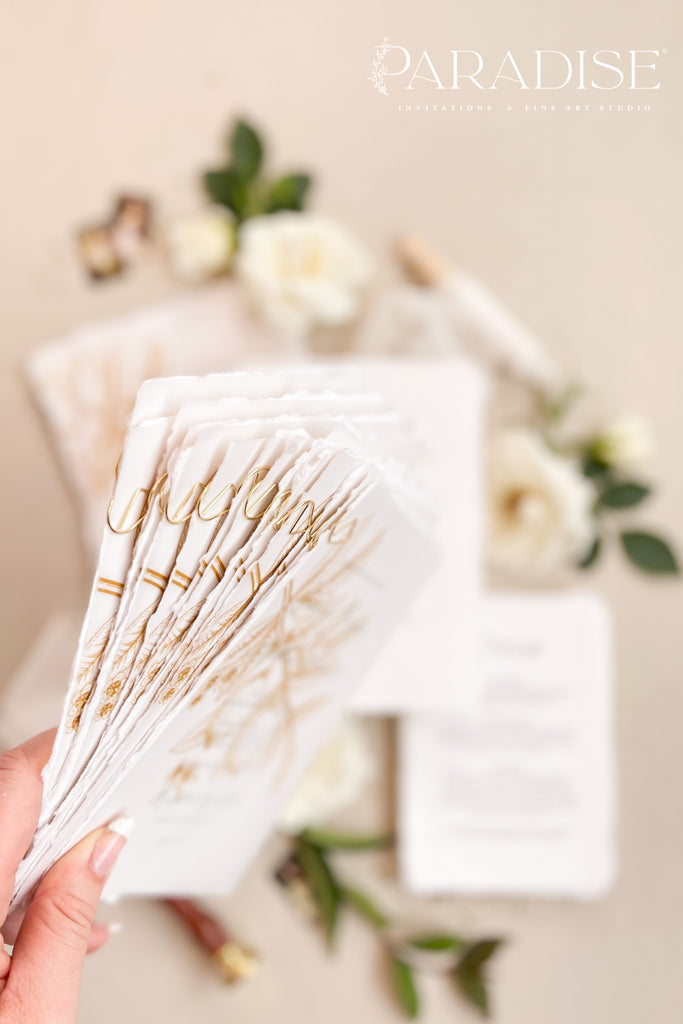 Ainsley Handmade Paper Wedding Invitation Sets