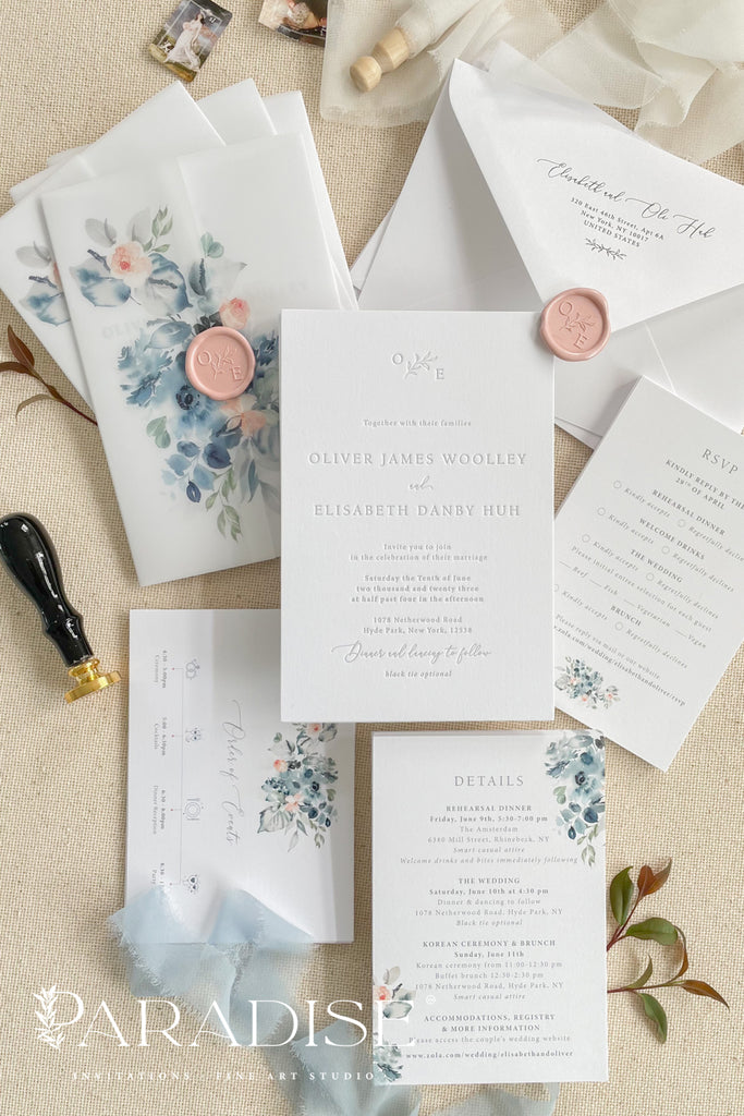 Alete Letterpress Wedding Invitations