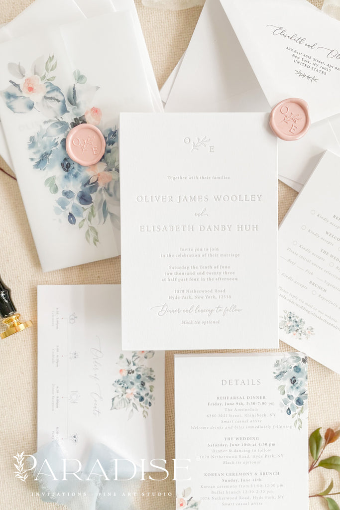 Alete Letterpress Wedding Invitations