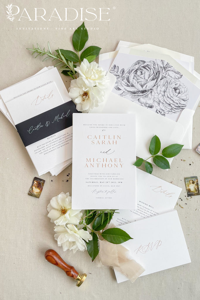 Adilene Modern Wedding Invitations