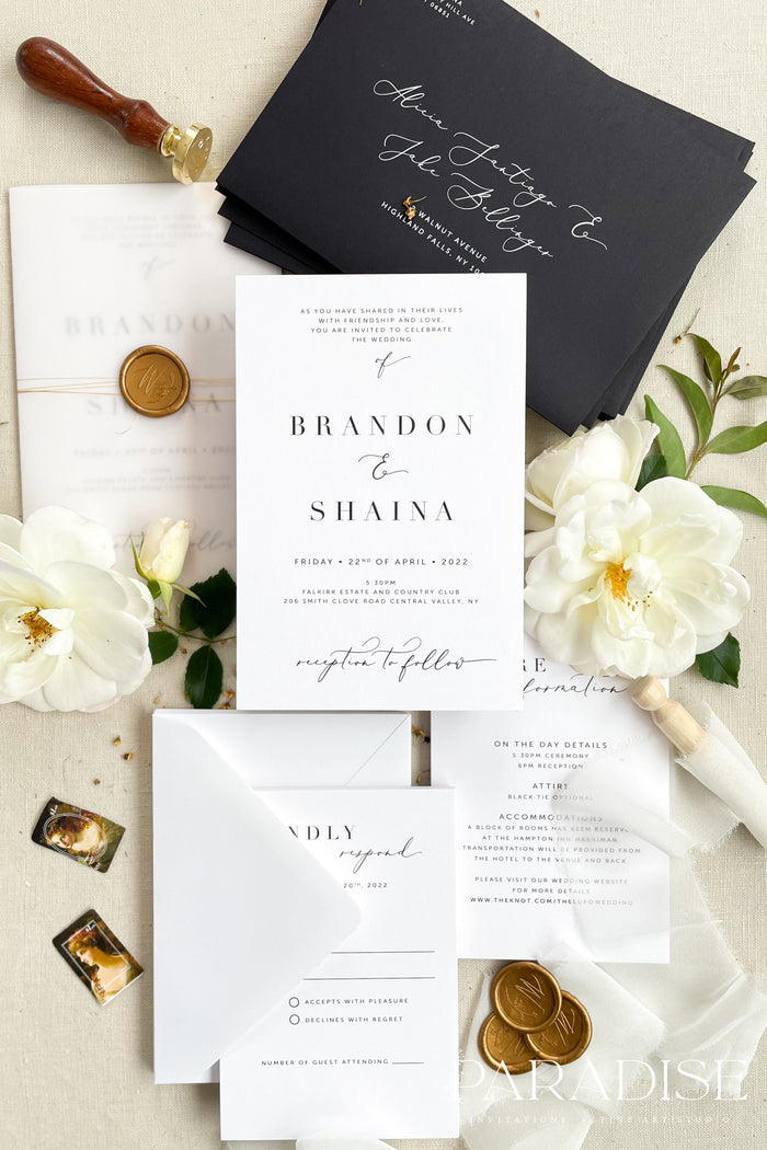 Milani Modern Wedding Invitations